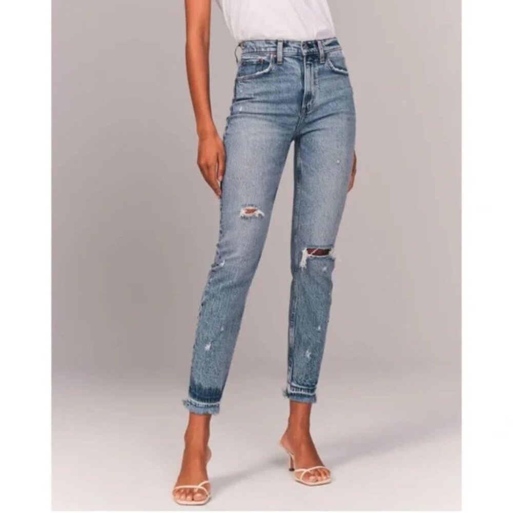 Abercrombie The Mom High Rise Jean